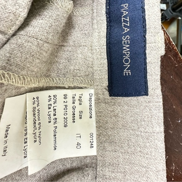 Piazza Sempione 90% Wool, Cuffed Trousers Size 6 - Picture 9 of 13